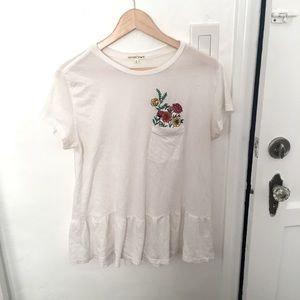 Urban Outfitters | flower pocket peplum top